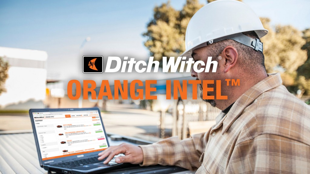 Ditch Witch Orange Intel™ and man with a hard hat