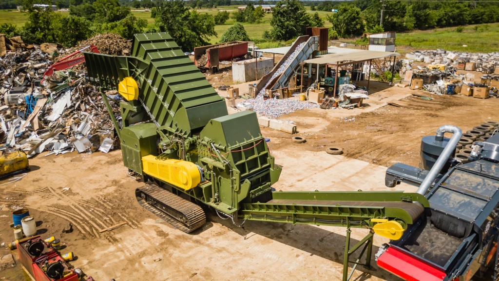 3TEK bravo 6280 shredder in scrap yard