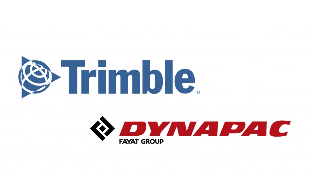 dynapac and trimble logos