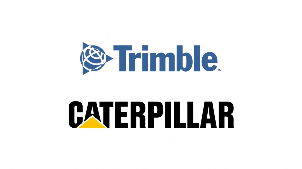 Trimble and Caterpillar logos