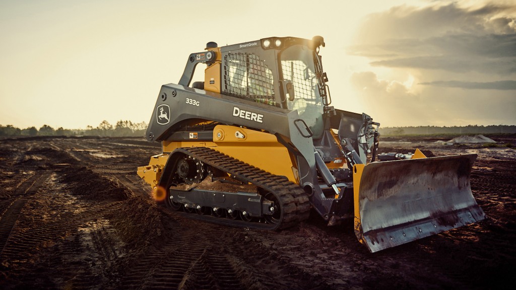 John Deere compact track loader is first to feature fully integrated grade control