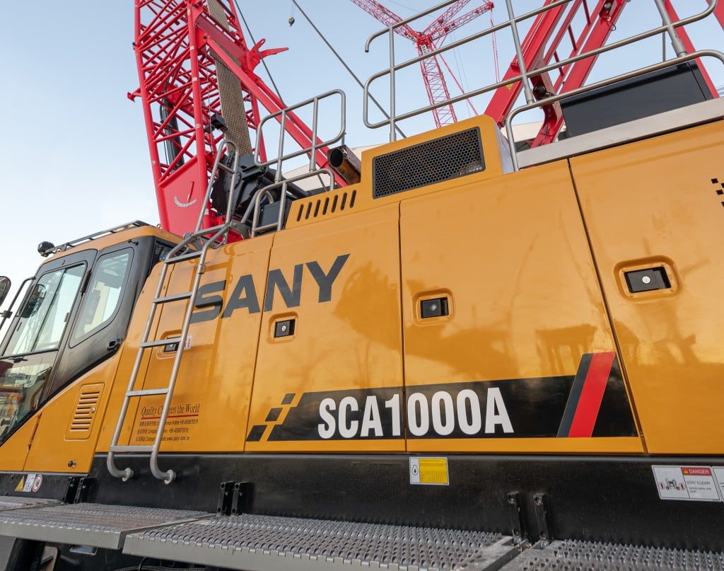 Sany SCA1000A crane at conexpo