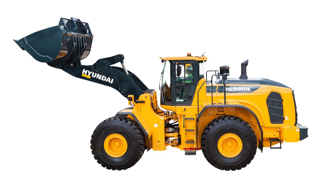 hyundai hl980a lh bucketraised wheel loader