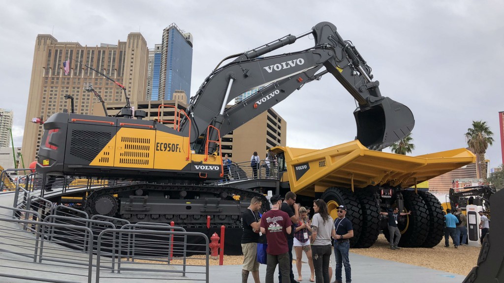 Volvo excavator and rigid hauler