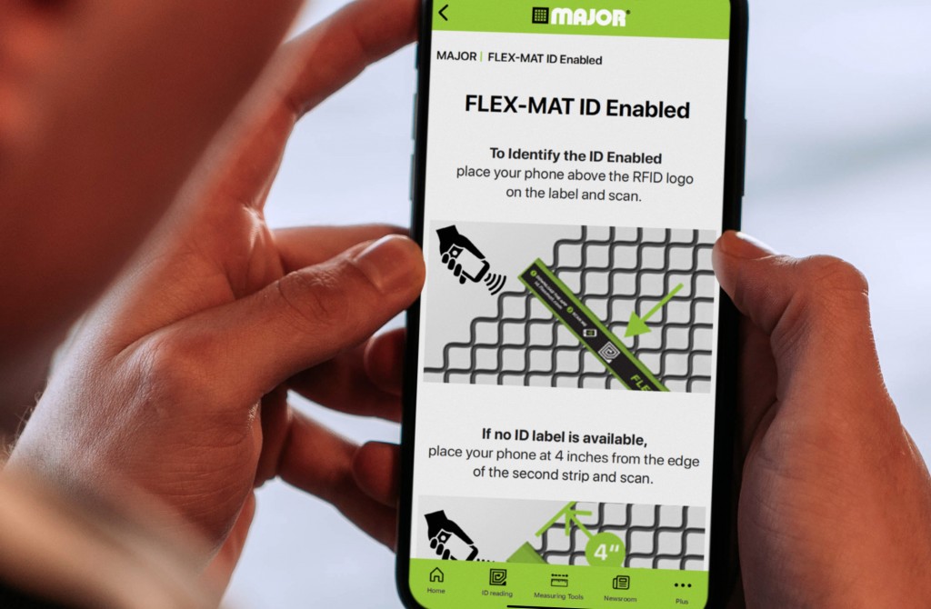 MAJOR places FLEX-MAT screen data at customers’ fingertips with new ID enabled technology