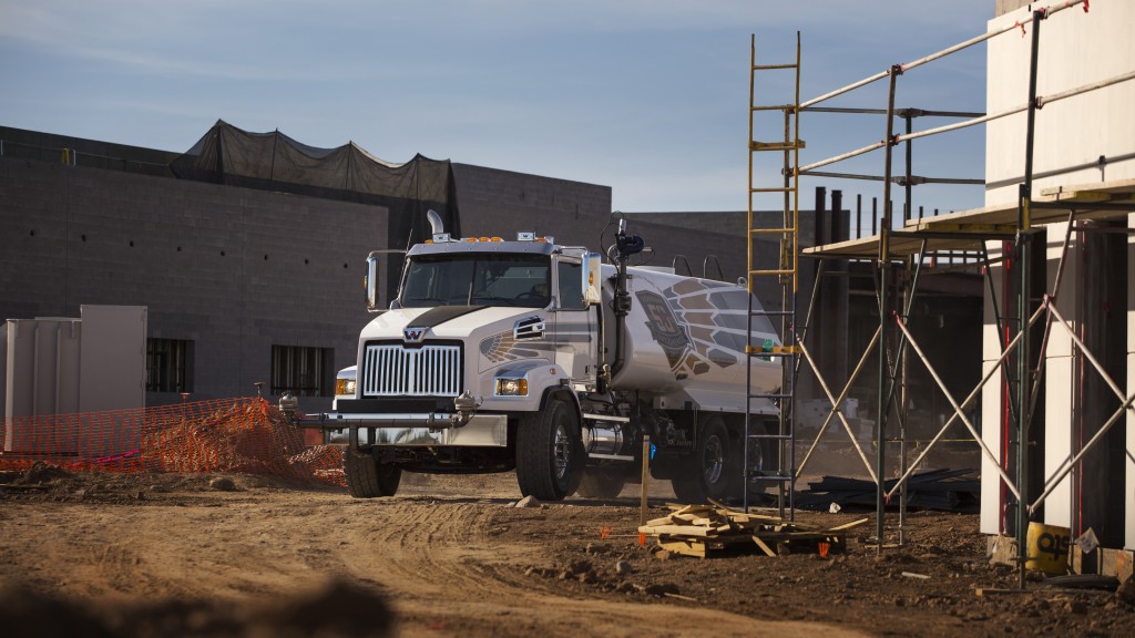 western star vocational truck on a construction site