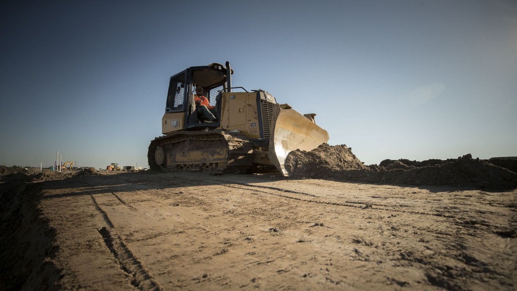 Caterpillar D3 Next Gen dozer in operation