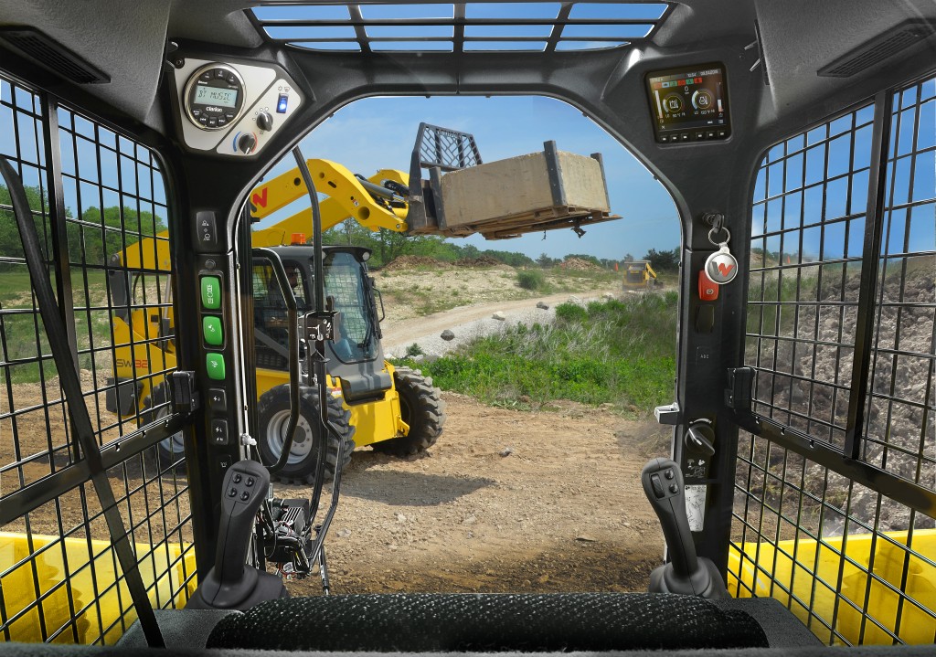 Cab view from a Wacker Neuson loader