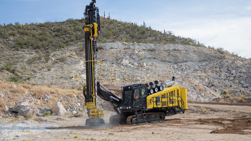 The new Komatsu ZT44 track drill.