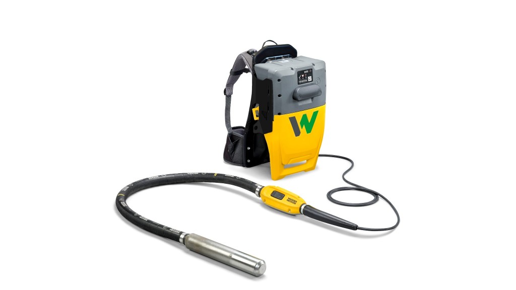 Wacker Neuson expands battery-powered product line with backpack vibrator