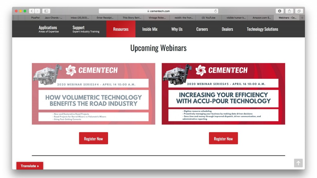 Cemen Tech to hold free April 2020 webinar series