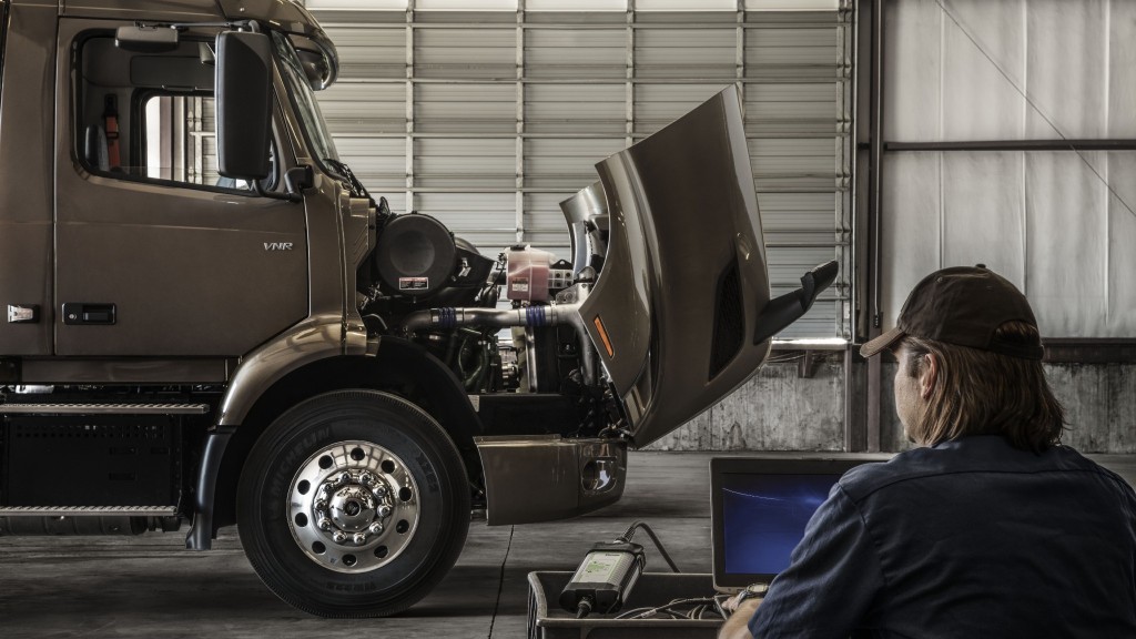 Certified Uptime professionals in the Volvo Trucks North America dealer network are continuing to keep customers running during COVID-19, while also ensuring human safety throughout the service process.