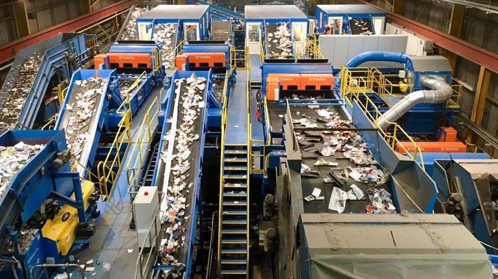 recycling factory machines