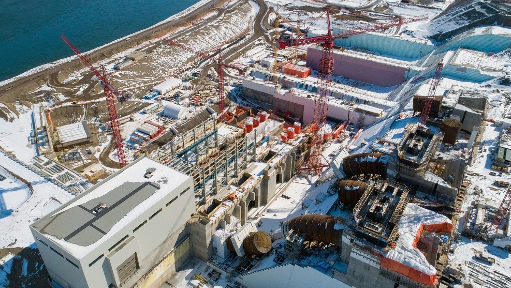 An aerial view of Site C.