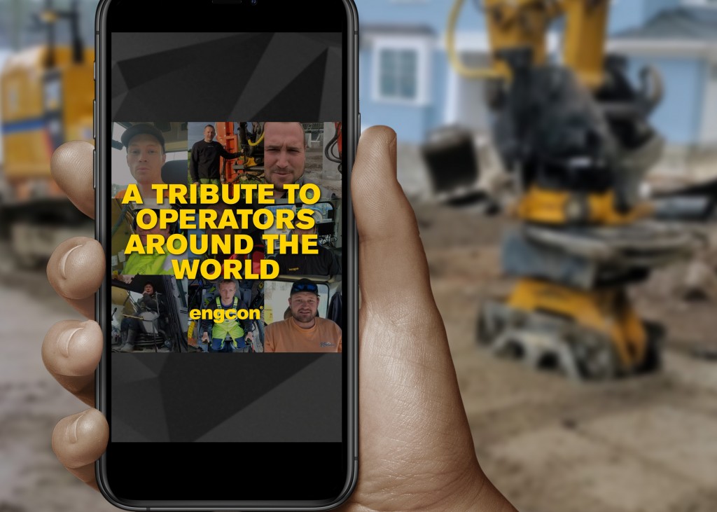 Engcon pays tribute to excavator operators amid pandemic
