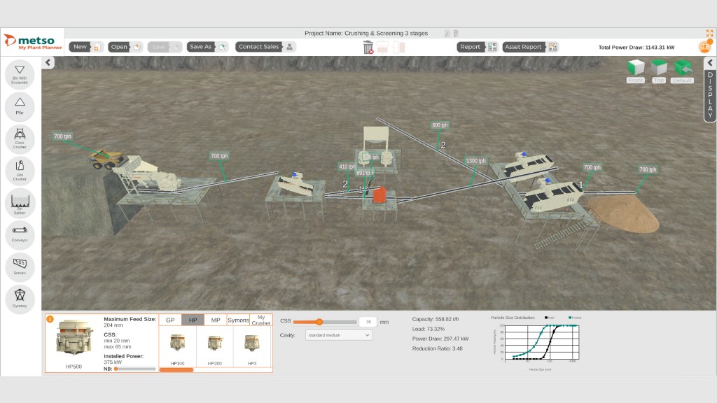 Metso launches online simulation tool for designing efficient crushing and screening plants