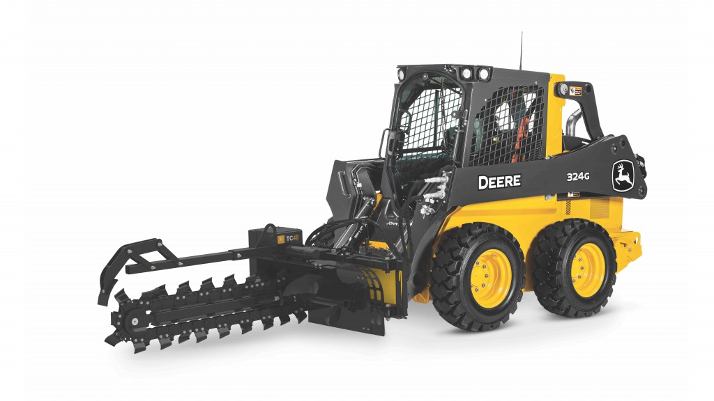 skid steer loader with attachment