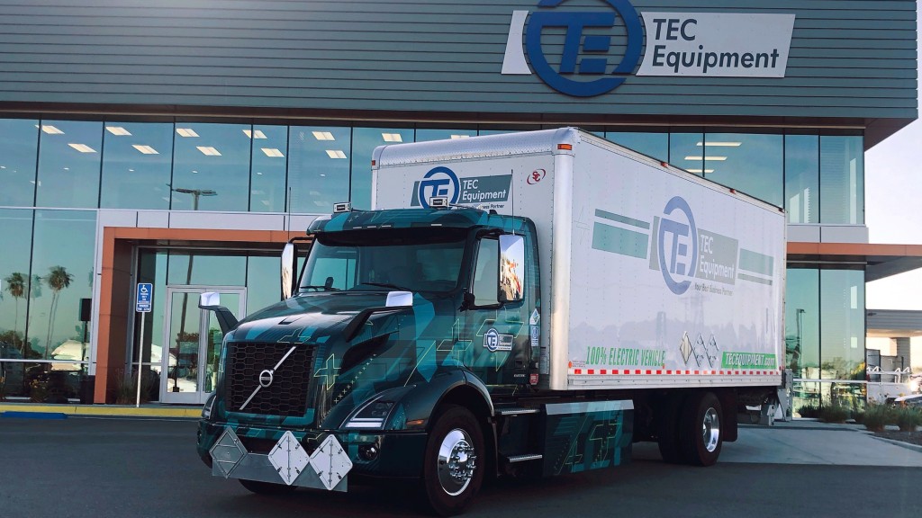 volvo vnr electric deployed for parts distribution at tec fontana dealership