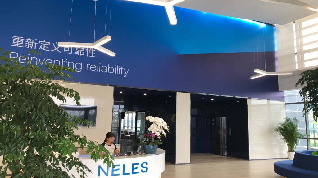 Neles facility front desk reception Neles facility front desk reception