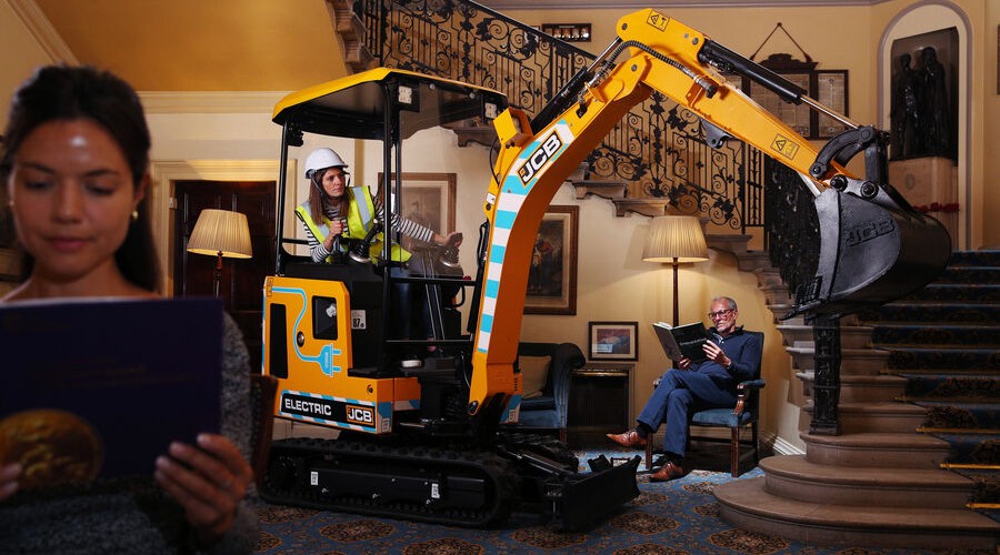 JCB wins award for world's first volume-produced fully electric excavator