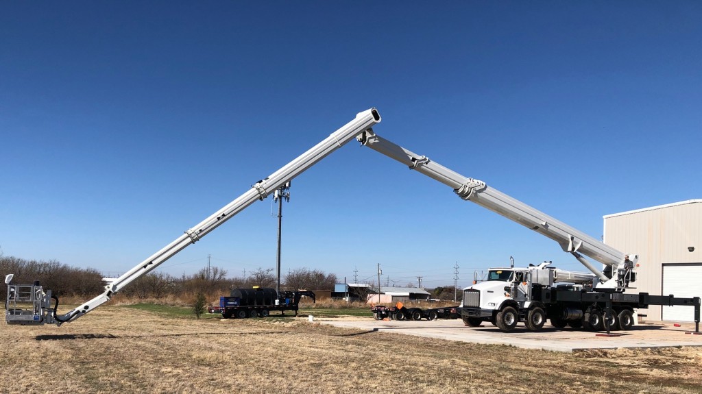 Ruthmann aerial work platform in operation