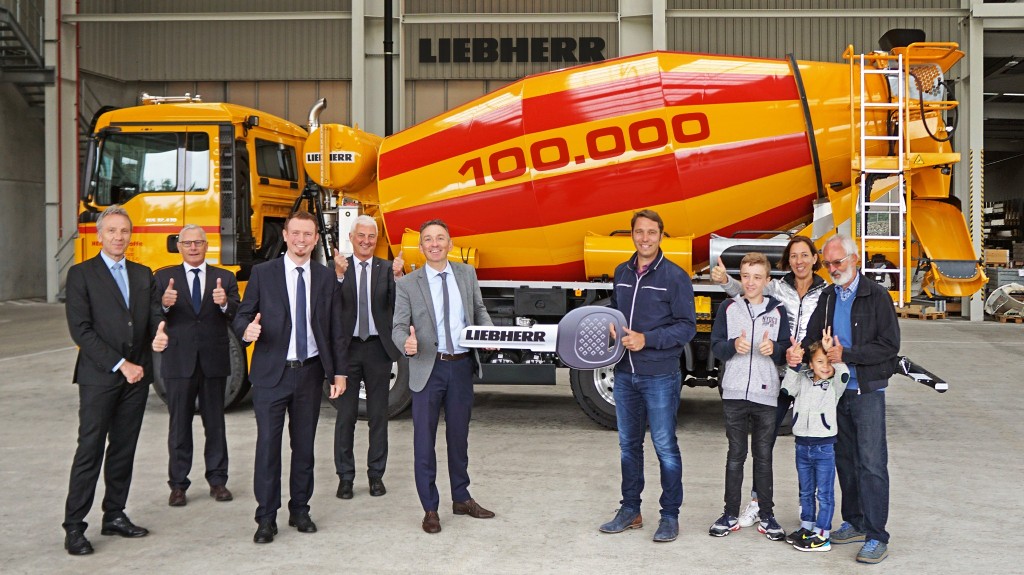 Liebherr has handed over its hundred thousandth truck mixer to Heinz Transportbeton Ingolstadt.