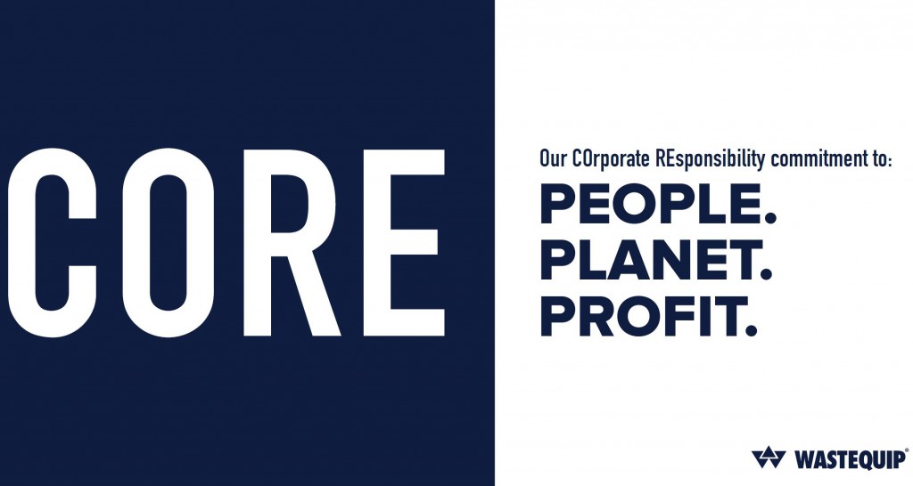 Wastequip’s Corporate Social Responsibility Program (CORE) logo