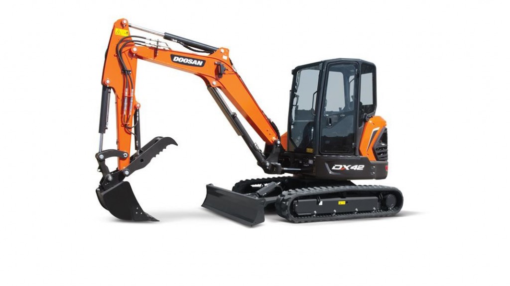 Doosan's updated mini excavators feature enhanced performance and productivity