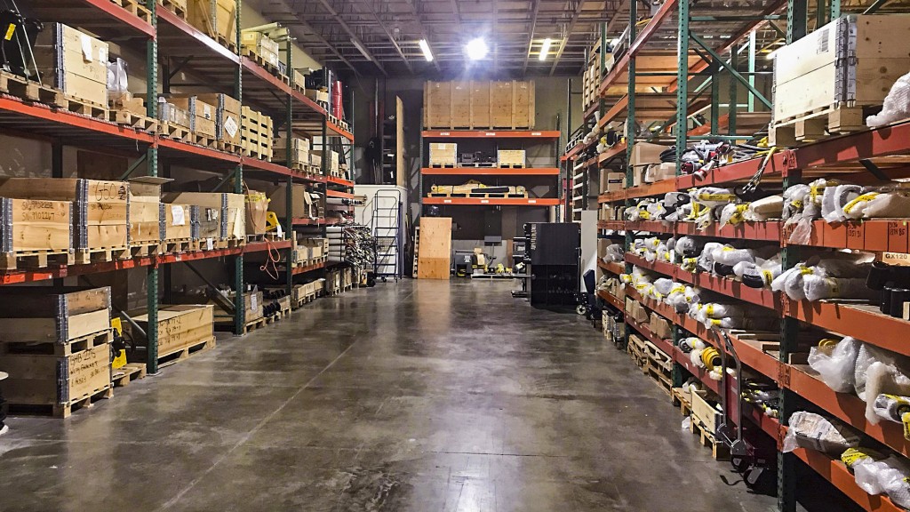 warehouse showcasing large equipment inventory
