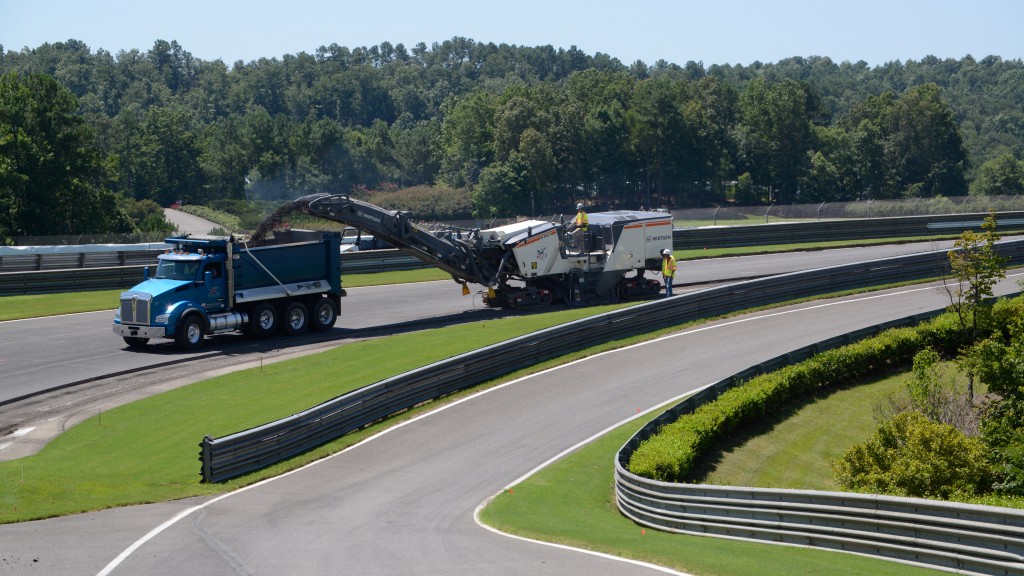 Wirtgen  W 210 Fi milling machines at work on highway