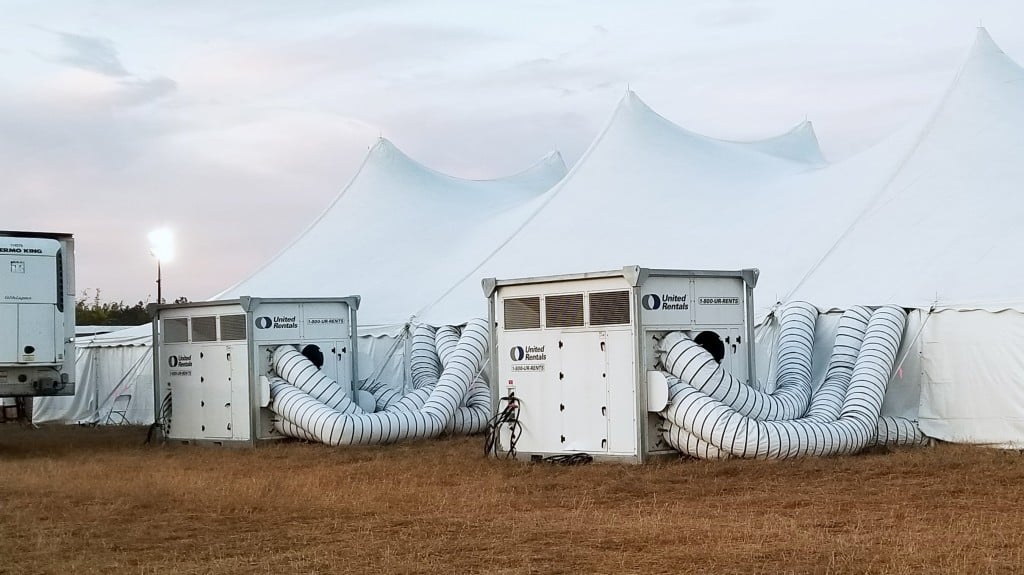 united rental safety tents