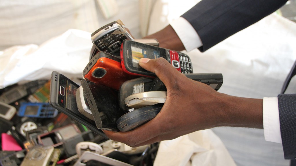 e-waste in hand