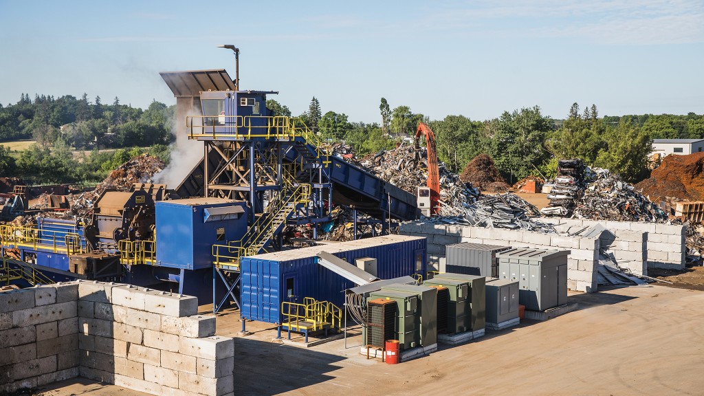 DMS Metals’ new WENDT M6090 modular shredder and non-ferrous processing system.