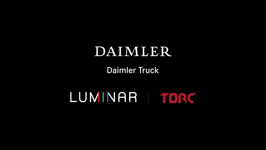 Daimler Trucks and Torc partner with Luminar to enable automated trucking