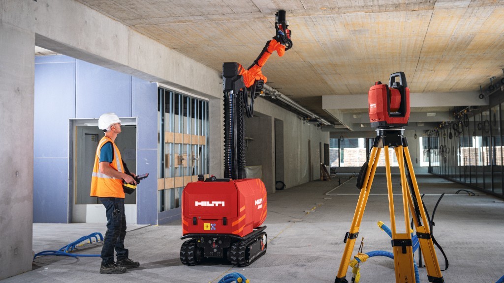 Hilti's BIM-enabled construction jobsite robot helps contractors tackle labour shortage challenges.