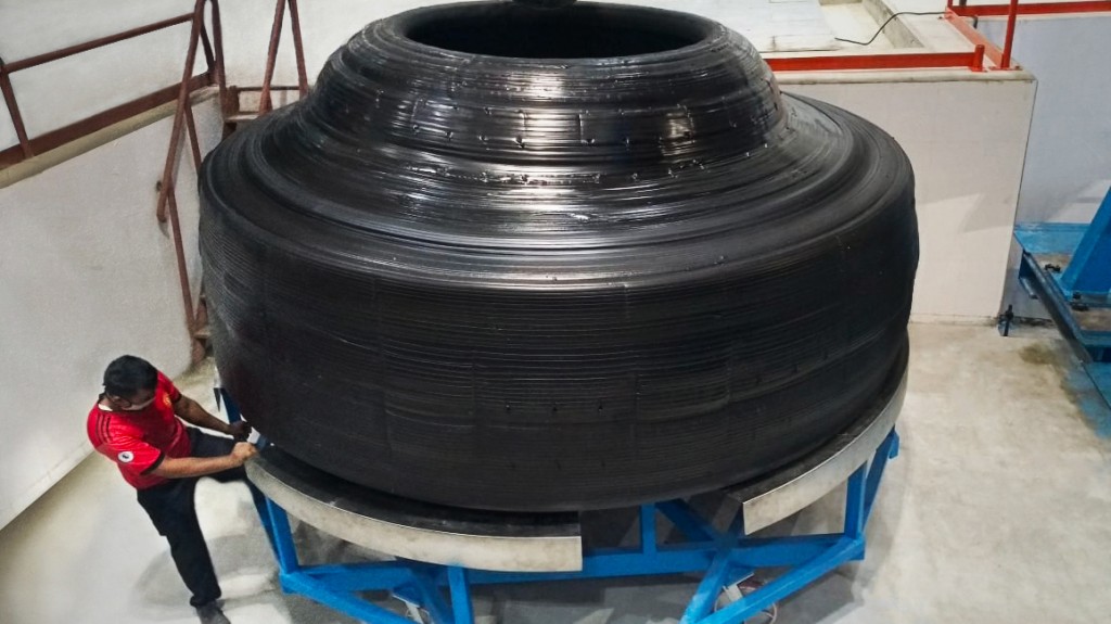BKT reveals prototype of its largest tire to date