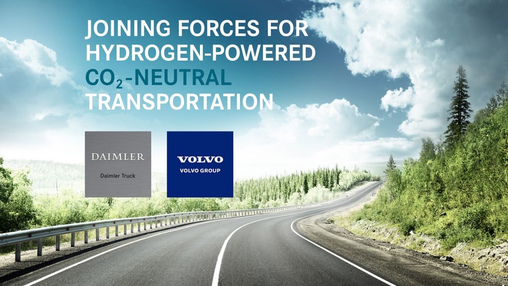 Volvo and Daimler joint venture banner