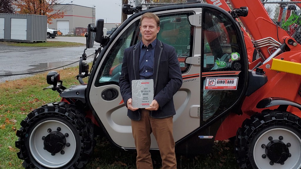 Manitou Group top dealer award winner Carl Girouard