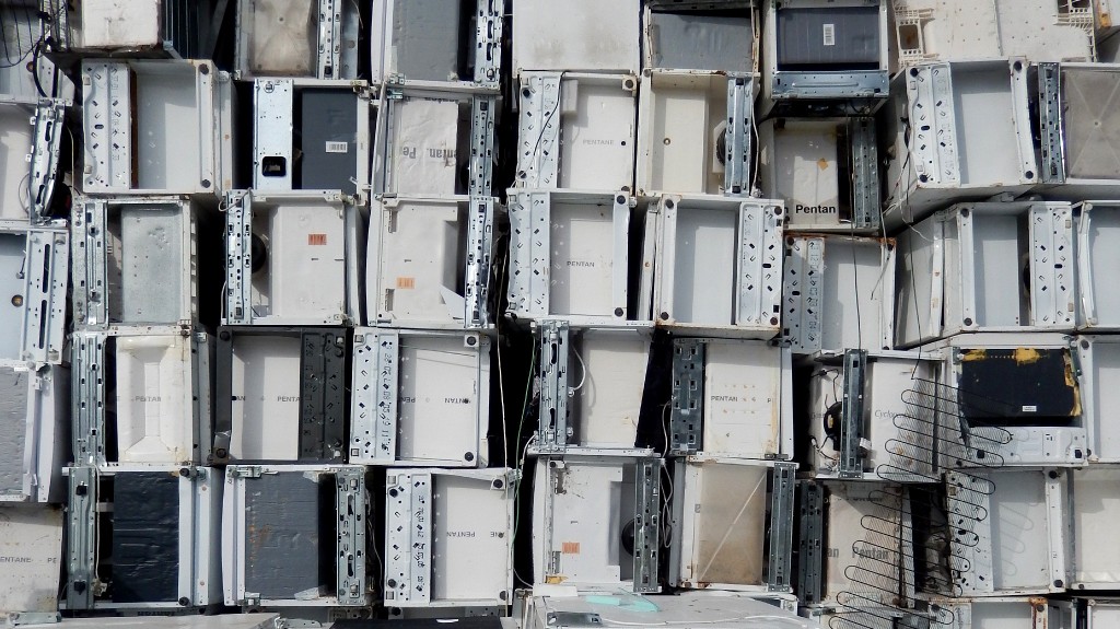 assorted e-waste