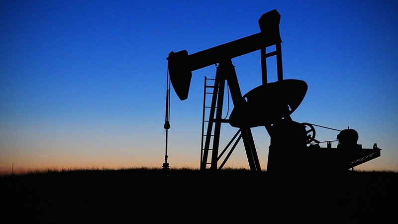 oil well at night