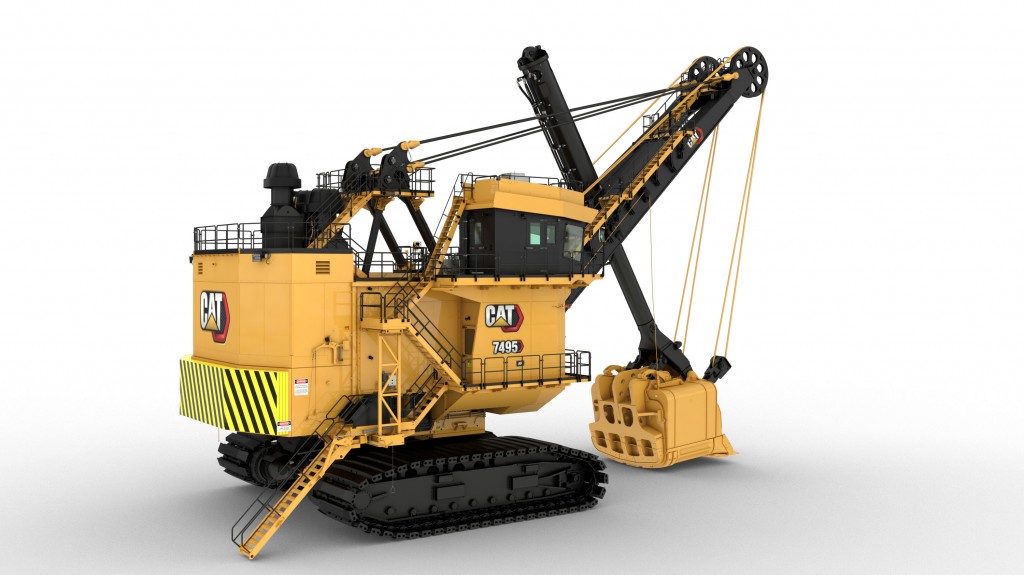 Cat 7495 electric rope shovel