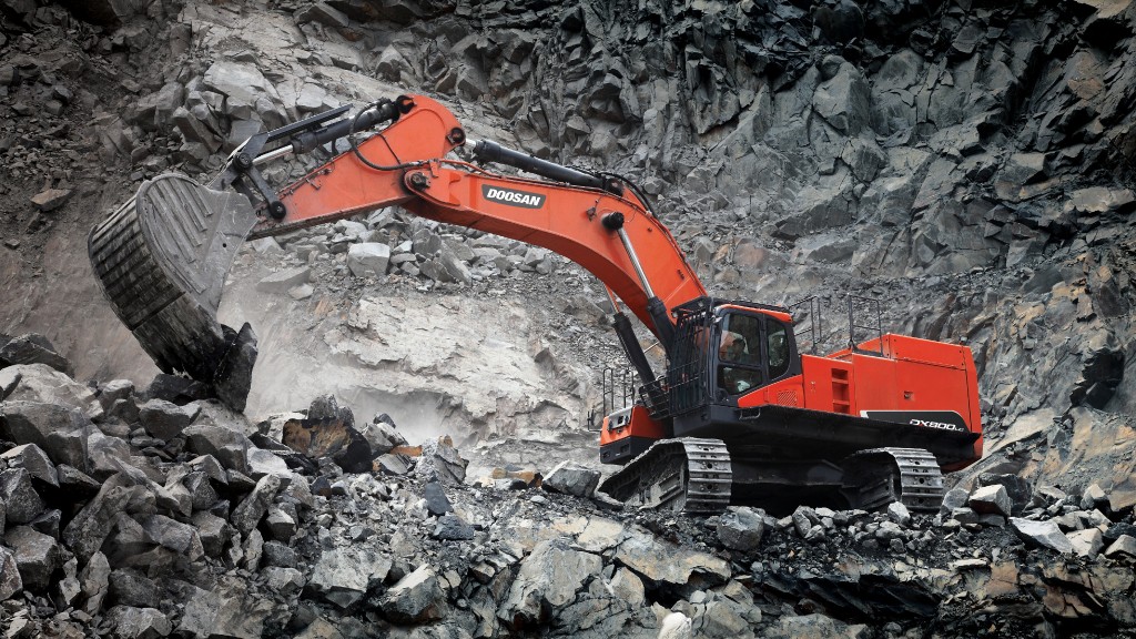 Doosan's largest excavator now available for sale