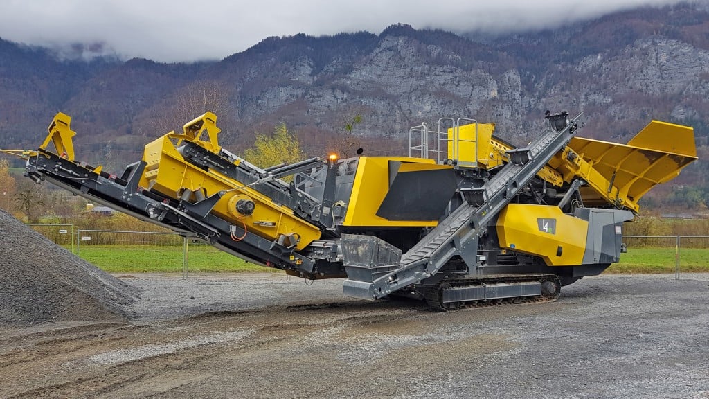 track-mobile reversible impact crusher Keestrack I4e RIC