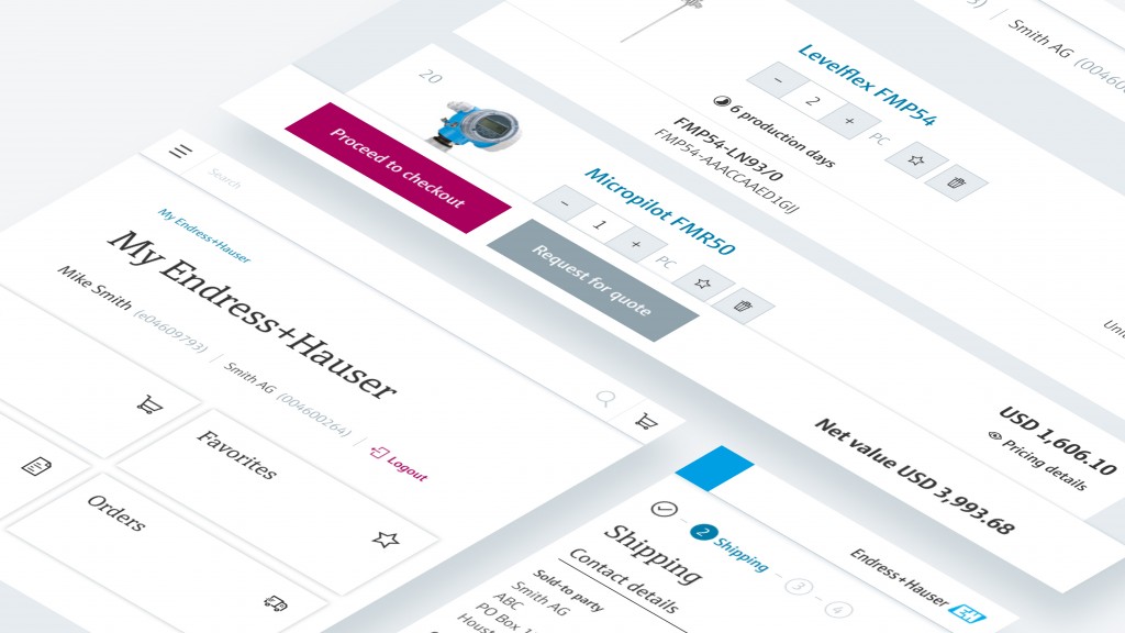 Easier online shopping for components through Endress+Hauser FLEX categories