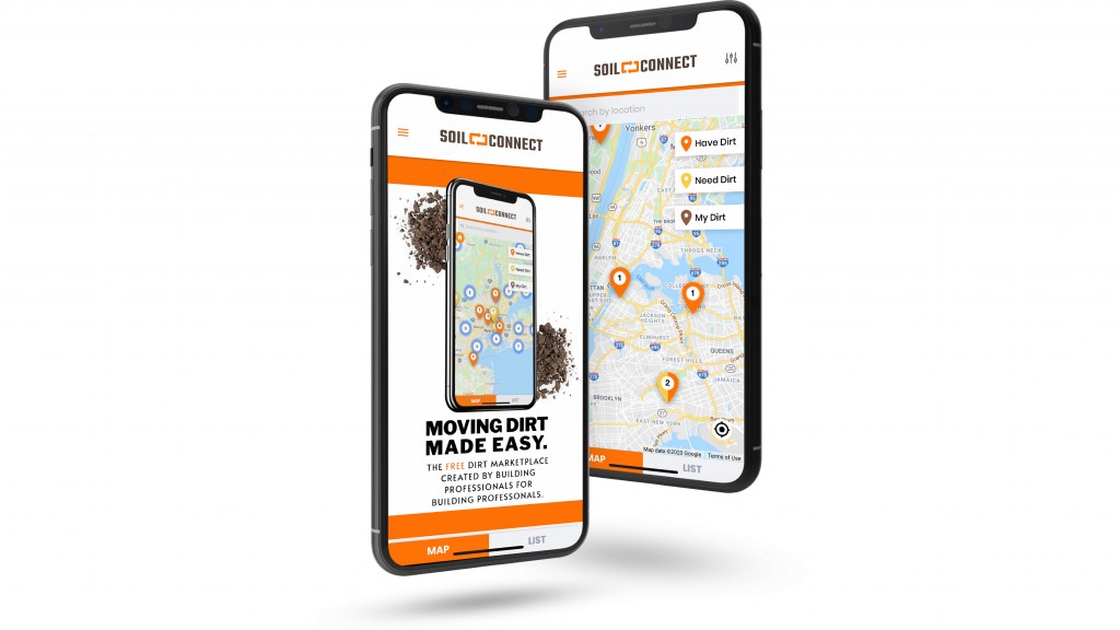 Soil Connect app on a phone