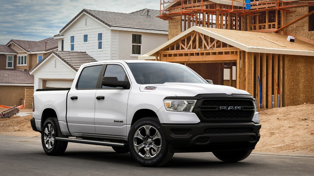 White 2021 Ram 1500 Tradesman HFE EcoDiesel