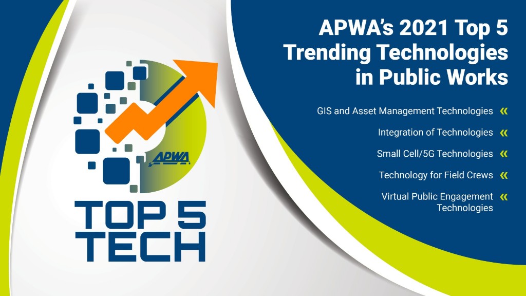 Public works professionals select top five trending technologies for 2021