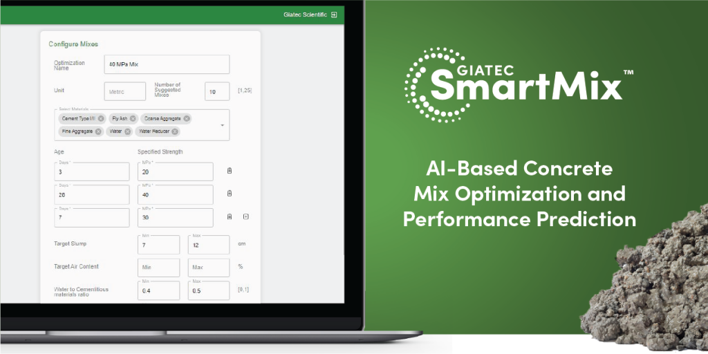 Giatec's AI-based SmartMix application improves concrete mix performance, reduces emissions