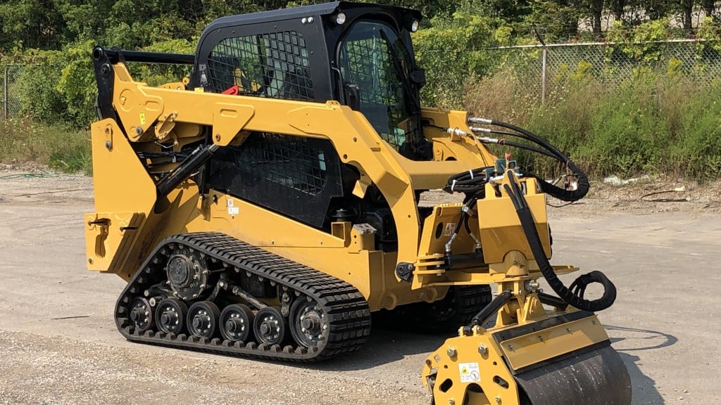 Road Widener increases safety for road crews with offset vibratory roller attachment
