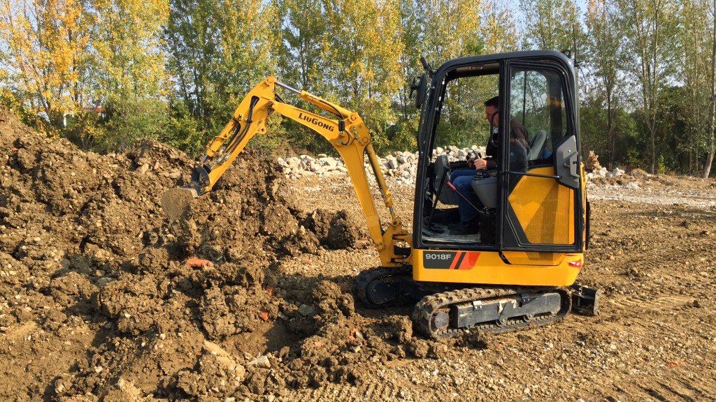 LiuGong North America launches 1.8-ton mini-excavator